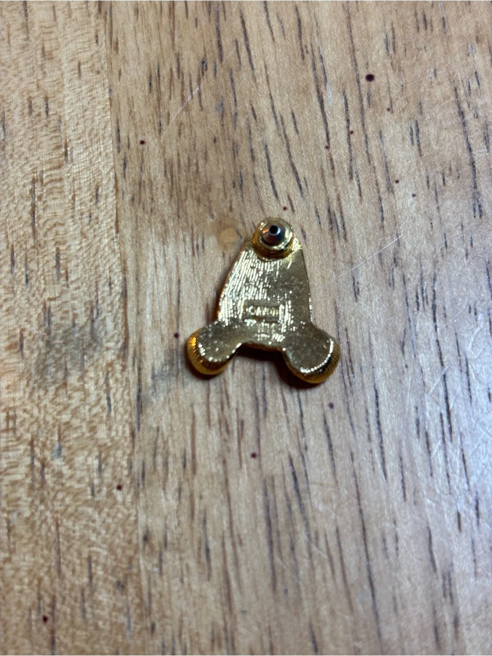 Vintage Avon Gold Tone Teddy Bear Stud Earrings with Red Enamel Bow Detail